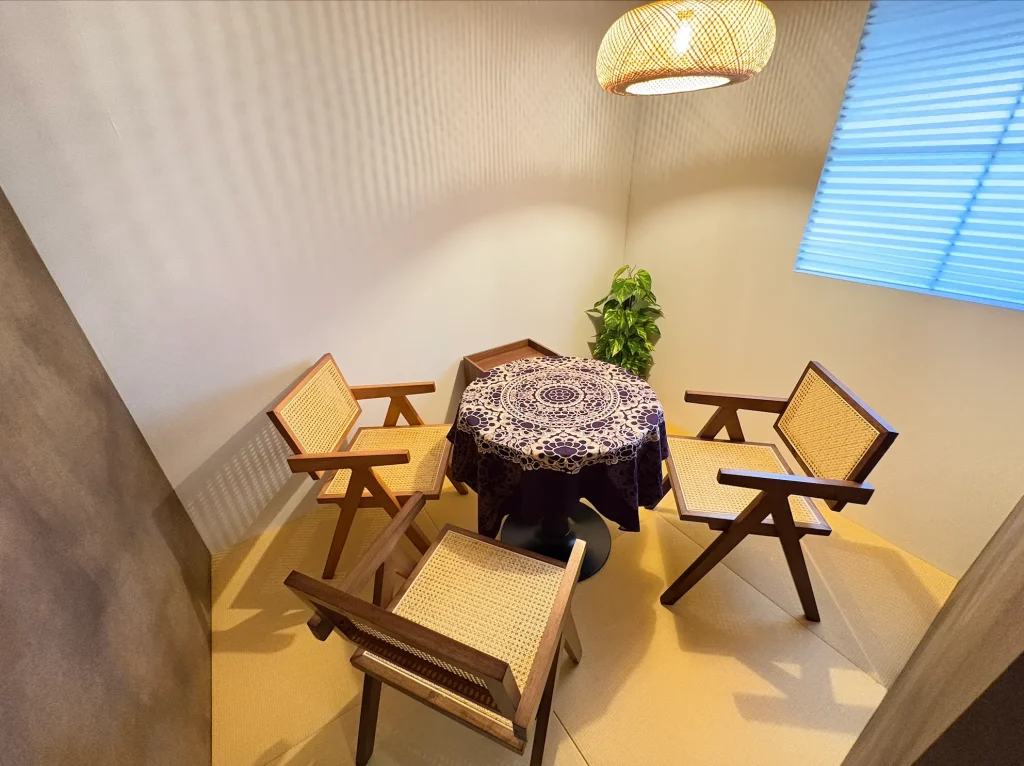 中目黒の占いサロン曼荼羅の鑑定室