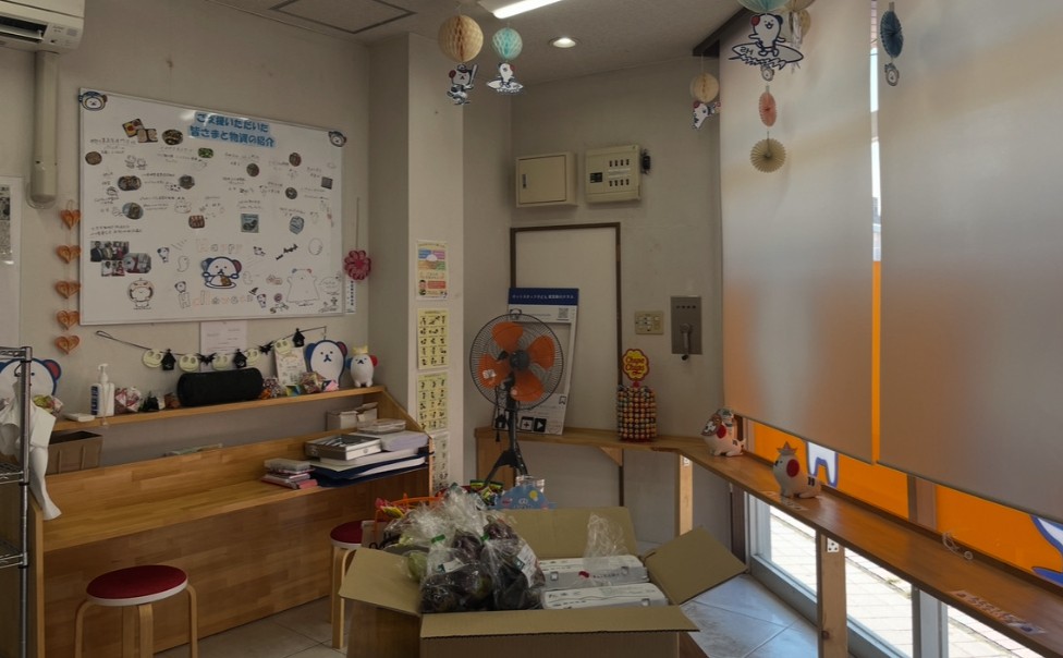 宇部市ホットスタッフ子ども食堂新川クラスの内観
